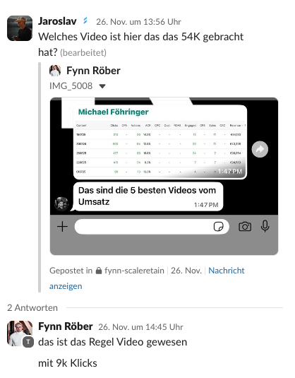 ScaleRetain Kundenergebnis