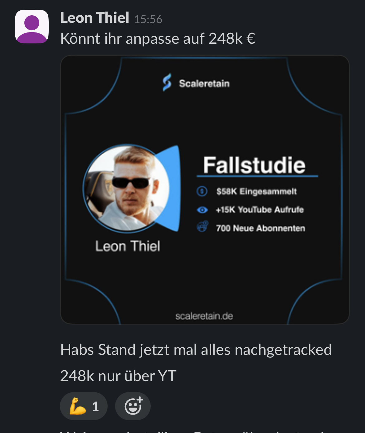 ScaleRetain Kundenergebnis