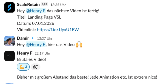 ScaleRetain Kundenergebnis